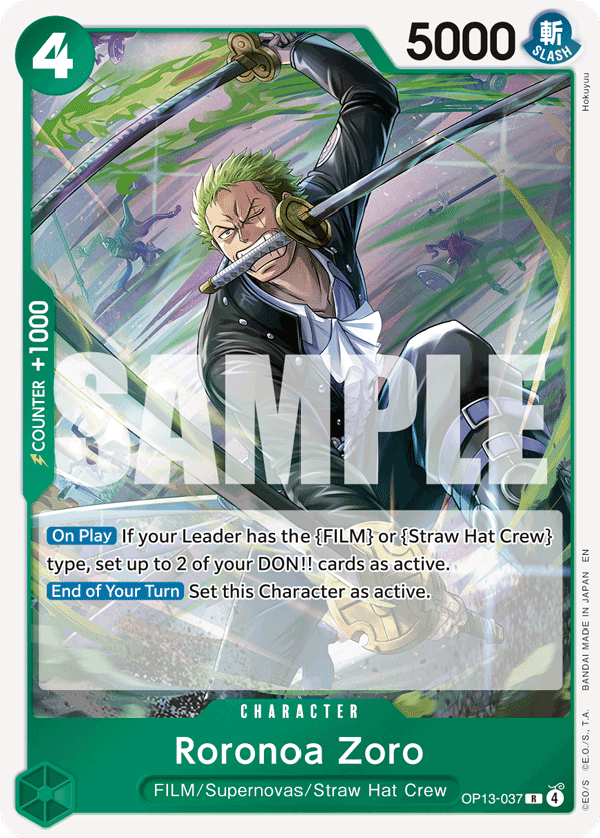 Roronoa Zoro — OP13-037