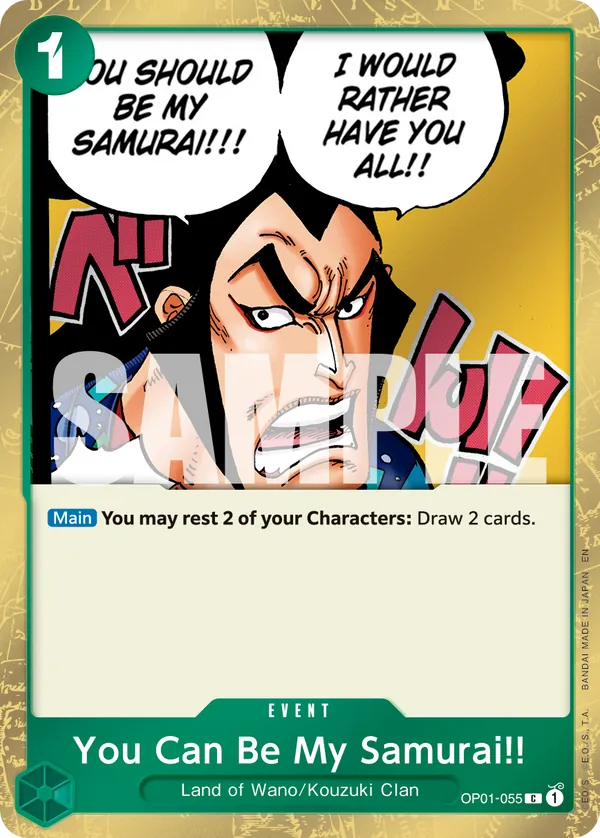 You Can Be My Samurai!! — OP01-055p1