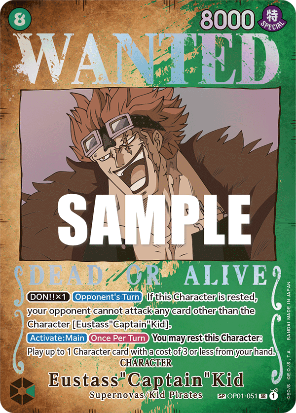 Eustass "Captain" Kid · OP01-051_p2 · EN